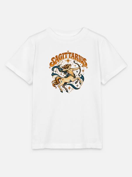 Sagittarius Reiter Schütze Sternzeichen - Stanley/Stella Kinder T-Shirt MINI CREATOR - Weiß