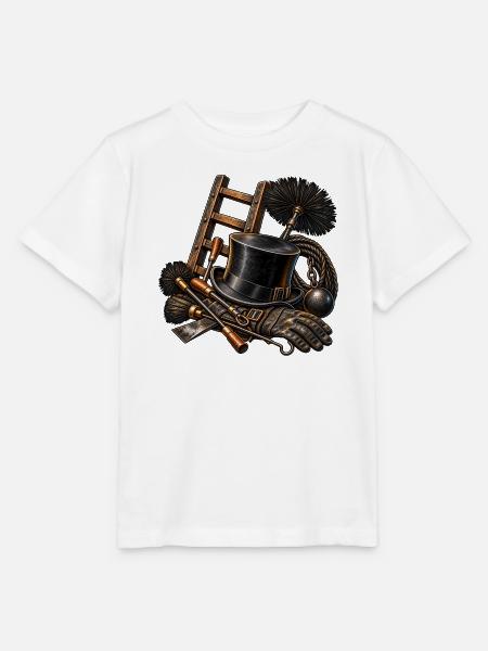 Schornsteinfeger – Werkzeug und Handwerkskunst - Stanley/Stella Kinder T-Shirt MINI CREATOR - Weiß