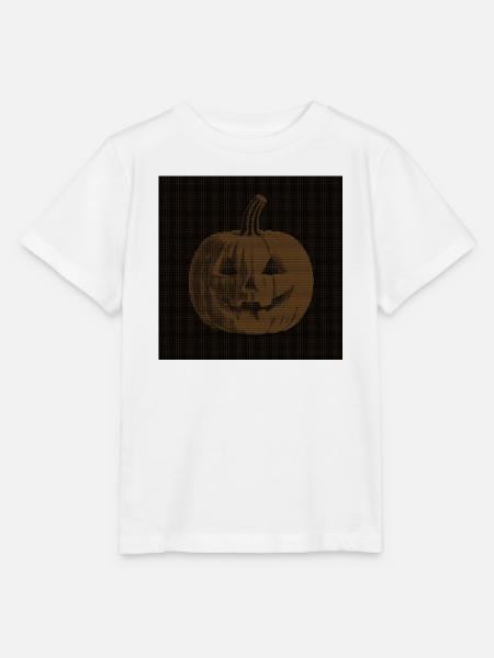 ascii-kunst-Kürbis - Stanley/Stella Kinder T-Shirt MINI CREATOR  - Weiß