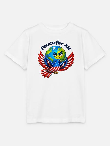 Frieden für alle – USA - Stanley/Stella Kinder T-Shirt MINI CREATOR - Weiß