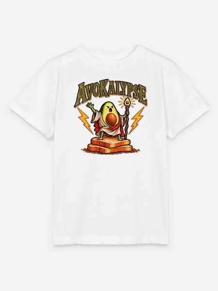 Avocado Apokalypse Motiv - Stanley/Stella Kinder T-Shirt MINI CREATOR - Weiß