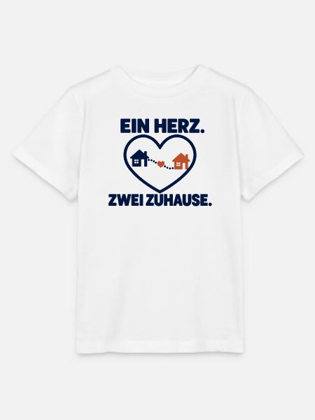 Ein Herz. Zwei Zuhause. – Heimatliebe - Stanley/Stella Kinder T-Shirt MINI CREATOR - Weiß