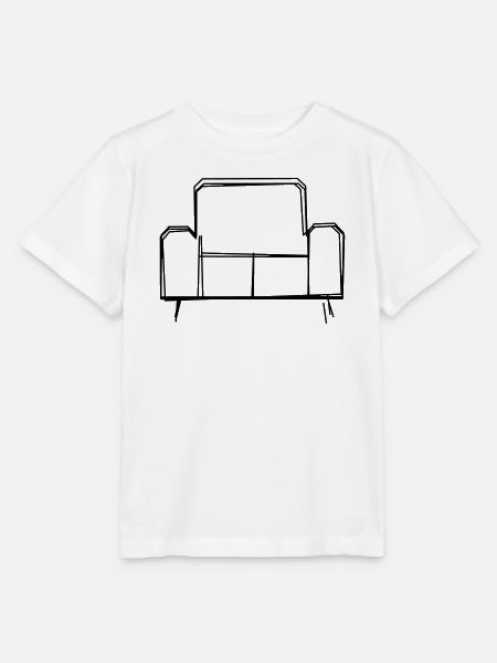 Sofa handgezeichnet - Stanley/Stella Kinder T-Shirt MINI CREATOR - Weiß