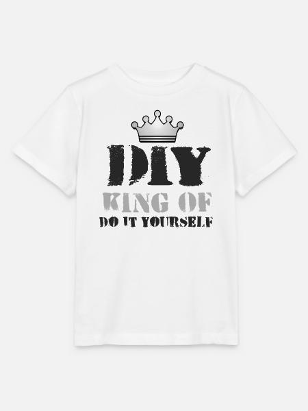 DIY_King_of-1 - Stanley/Stella Kinder T-Shirt MINI CREATOR  - Weiß