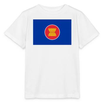 ASEAN Südostasien – Flagge - Stanley/Stella Kinder T-Shirt MINI CREATOR  - Weiß - Vorne - Maike (125cm)