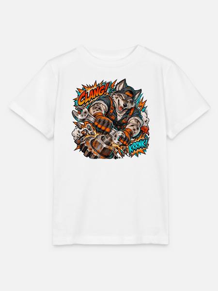 Wildtiere × Handwerke und Berufe - Stanley/Stella Kinder T-Shirt MINI CREATOR  - Weiß