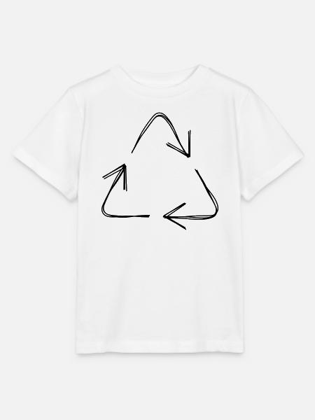 Recycling handgezeichnet - Stanley/Stella Kinder T-Shirt MINI CREATOR - Weiß