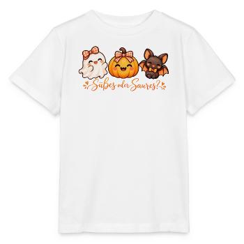 Süßes oder Saures? Halloween - Stanley/Stella Kinder T-Shirt MINI CREATOR  - Weiß - Vorne - Maike (125cm)