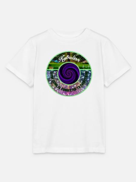Kybalion-Spirale der Verbindung Lila - Stanley/Stella Kinder T-Shirt MINI CREATOR  - Weiß