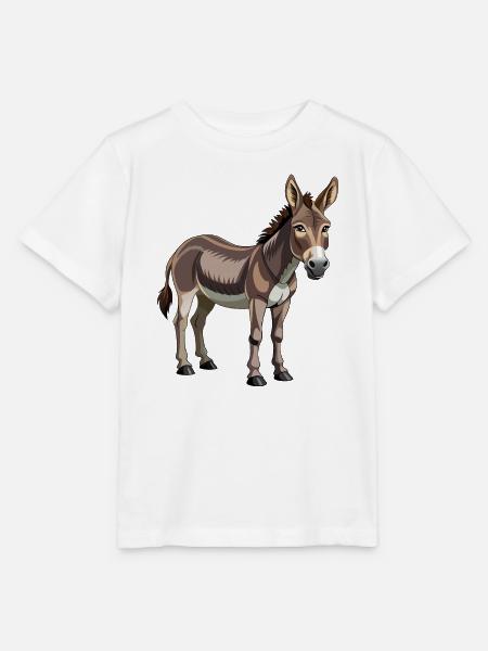Esel - Stanley/Stella Kinder T-Shirt MINI CREATOR - Weiß