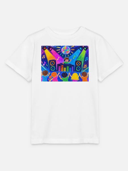 Bunte Disco-Party - Stanley/Stella Kinder T-Shirt MINI CREATOR - Weiß