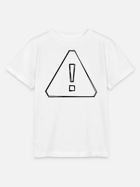 Warnschild handgezeichnet - Stanley/Stella Kinder T-Shirt MINI CREATOR - Weiß