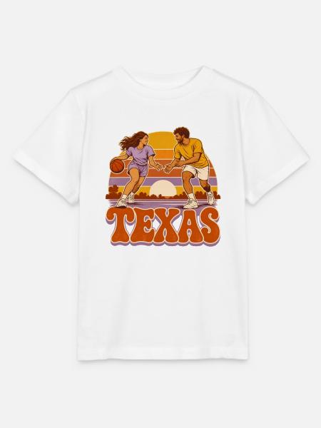 Texas Abendrot Ballduo - Stanley/Stella Kinder T-Shirt MINI CREATOR - Weiß
