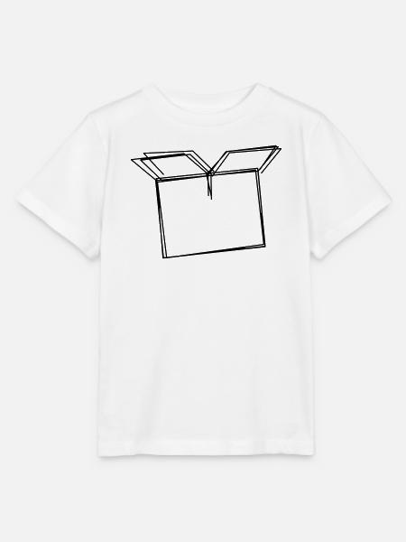 Umzugskarton handgezeichnet - Stanley/Stella Kinder T-Shirt MINI CREATOR - Weiß
