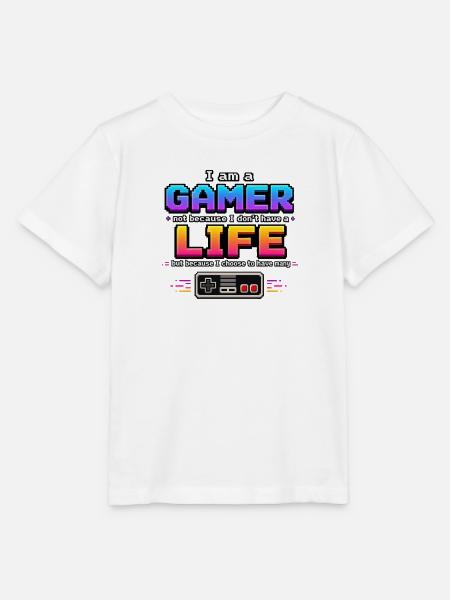 Gamer-Leben: Viele Leben - Stanley/Stella Kinder T-Shirt MINI CREATOR - Weiß