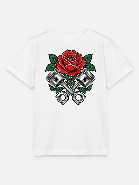 Rose and Pistons Tattoo-Maschinen - Stanley/Stella Kinder T-Shirt MINI CREATOR  - Weiß