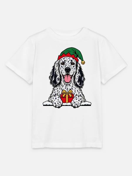Weihnachten English Setter - Stanley/Stella Kinder T-Shirt MINI CREATOR - Weiß