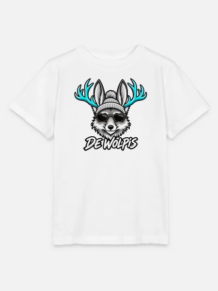 Kalter Wolf Sonnenbrille Logo - Stanley/Stella Kinder T-Shirt MINI CREATOR - Weiß