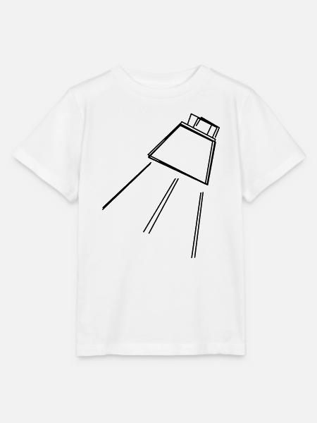 Scheinwerfer handgezeichnet - Stanley/Stella Kinder T-Shirt MINI CREATOR  - Weiß