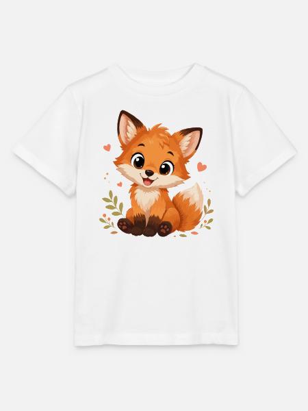 Süßer Kawaii Fuchs - Stanley/Stella Kinder T-Shirt MINI CREATOR  - Weiß