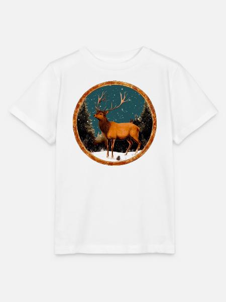 Hirsch - Stanley/Stella Kinder T-Shirt MINI CREATOR  - Weiß