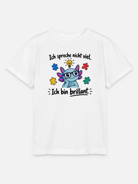 Introvert mit Puzzlebrillanz - Stanley/Stella Kinder T-Shirt MINI CREATOR - Weiß