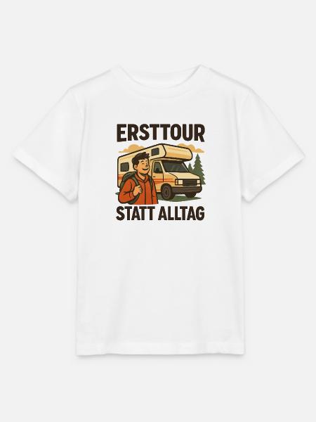 Erste Wohnmobilreise Geschenk für Neucamper - Stanley/Stella Kinder T-Shirt MINI CREATOR  - Weiß
