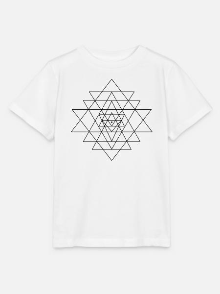 Sri Yantra - Stanley/Stella Kinder T-Shirt MINI CREATOR - Weiß