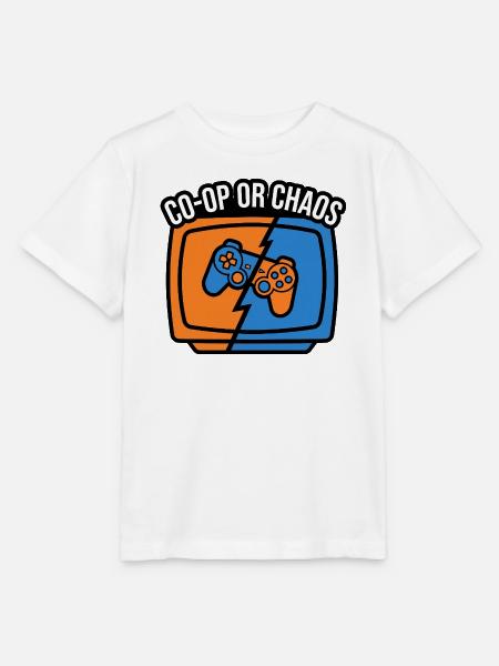 Koop oder Chaos – Gamer-Controller - Stanley/Stella Kinder T-Shirt MINI CREATOR - Weiß