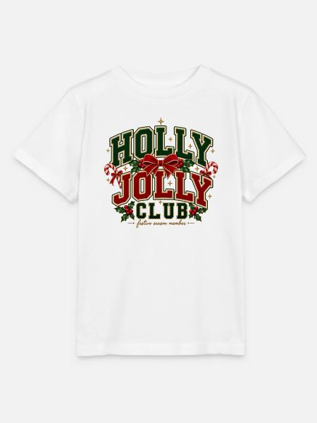 Holly Jolly Club Emblem - Stanley/Stella Kinder T-Shirt MINI CREATOR - Weiß