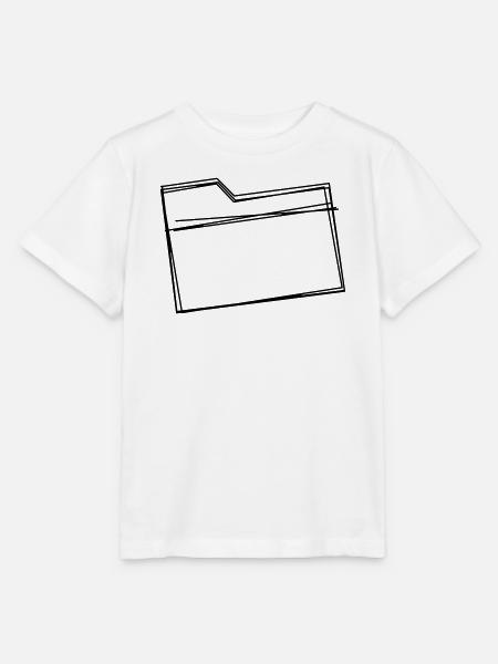 Ordner handgezeichnet - Stanley/Stella Kinder T-Shirt MINI CREATOR - Weiß