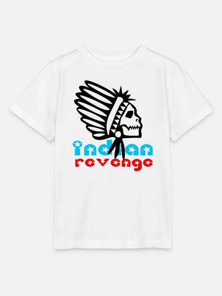 Indian Skull Revenge - Stanley/Stella Kinder T-Shirt MINI CREATOR  - Weiß
