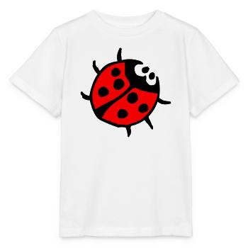 Marienkäfer - Stanley/Stella Kinder T-Shirt MINI CREATOR  - Weiß - Vorne - Maike (125cm)