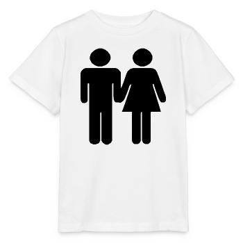 Paar - Stanley/Stella Kinder T-Shirt MINI CREATOR  - Weiß - Vorne - Maike (125cm)