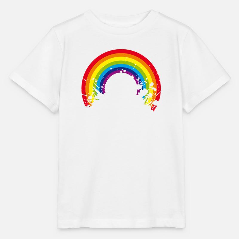 rainbow rainbow - Stanley/Stella MINI CREATOR Kids’ T-Shirt - white