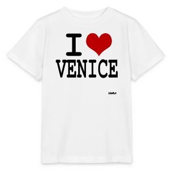 i love Venice - couleurs personnalisables - T-shirt bio MINI CREATOR Stanley/Stella Enfant - blanc - Devant - Maike (125cm)