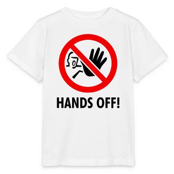 Hands off! - Stanley/Stella Kinder-T-shirt MINI CREATOR  - wit - Voor - Maike (125cm)