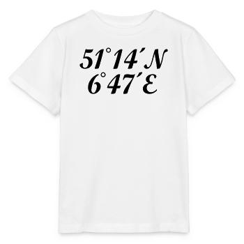 Düsseldorf Düsseldorfer Koordinaten - Stanley/Stella Kinder T-Shirt MINI CREATOR  - Weiß - Vorne - Maike (125cm)