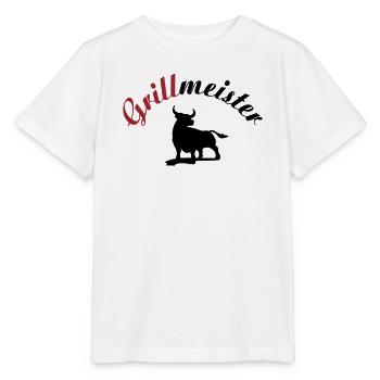 Grillmeister - Stanley/Stella Kinder T-Shirt MINI CREATOR  - Weiß - Vorne - Maike (125cm)