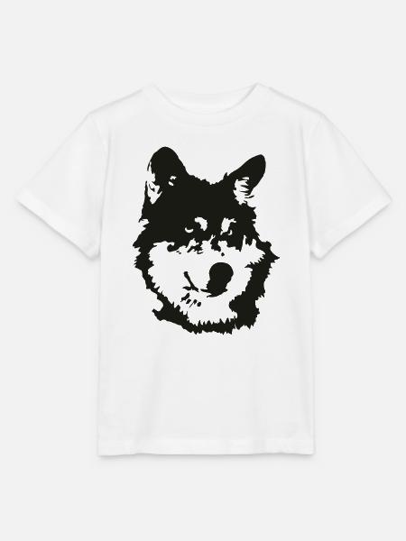 Hund/Wolf - Stanley/Stella Kinder T-Shirt MINI CREATOR - Weiß