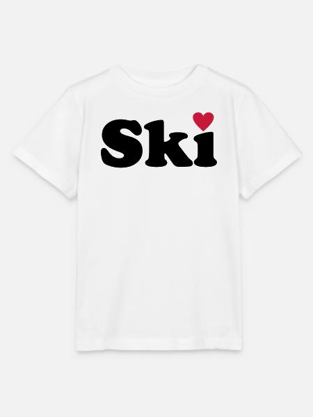 Ski - T-shirt MINI CREATOR barn från Stanley/Stella - vit