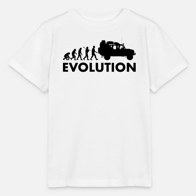 Defender 110 Évolution tout-terrain - T-shirt bio MINI CREATOR Stanley/Stella Enfant - blanc