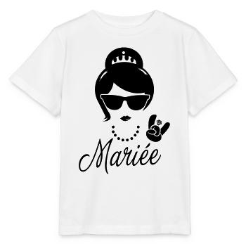 Zukünftige Braut Beerdigung Leben EVJF Klassiker - Stanley/Stella Kinder T-Shirt MINI CREATOR  - Weiß - Vorne - Maike (125cm)