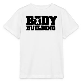 musculation - T-shirt bio MINI CREATOR Stanley/Stella Enfant - blanc - Devant - Maike (125cm)