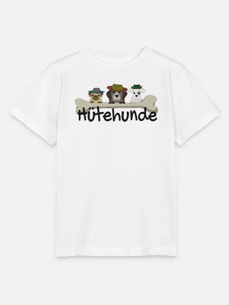 Hütehunde, Hund mit Hut, Hundeliebe, Sheppard, Hut - Stanley/Stella Kinder T-Shirt MINI CREATOR - Weiß