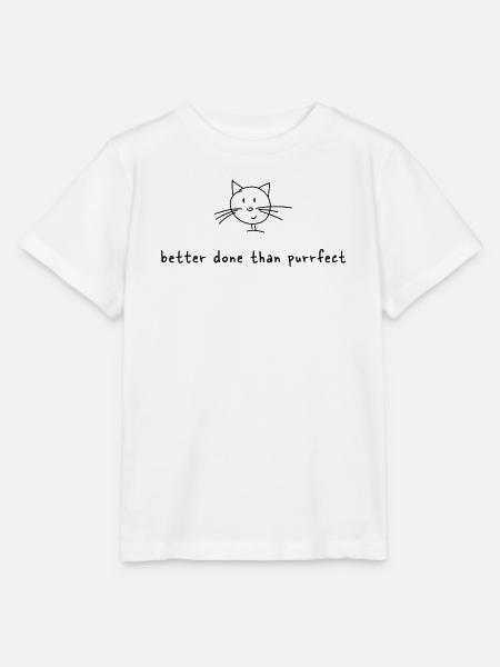 Katzenweisheit - Stanley/Stella Kinder T-Shirt MINI CREATOR  - Weiß