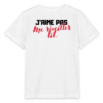 Anti-matinal - T-shirt humoristique - T-shirt bio MINI CREATOR Stanley/Stella Enfant - blanc - Devant - Maike (125cm)