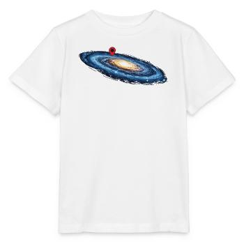Séquence de localisation de la Voie lactée dans la galaxie spatiale - T-shirt bio MINI CREATOR Stanley/Stella Enfant - blanc - Devant - Maike (125cm)
