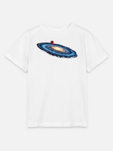 Milchstraßen-Ortsstift Weltraumgalaxie - Stanley/Stella Kinder T-Shirt MINI CREATOR  - Weiß