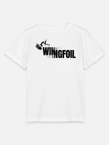 SCHRIFTZUG WINGFOIL - Stanley/Stella Kinder T-Shirt MINI CREATOR  - Weiß